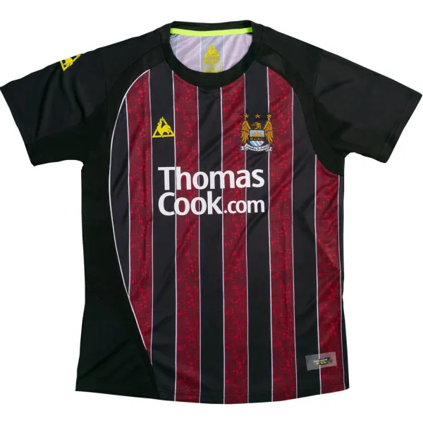 2008/09 Man City Away Red Black Retro Jersey