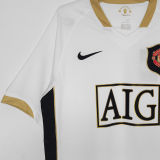 2006/07 M Utd Away White Retro Soccer Jersey