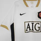 2006/07 M Utd Away White Retro Soccer Jersey