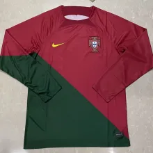 2022/23 Portugal Home Red Long Sleeve Jersey