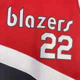 1983/84 Trail Blazers DREXLER #22 Red Retro NBA Jerseys 热压