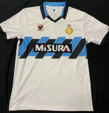 1990/91 In Milan Away White Retro Soccer Jersey