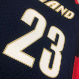 2008/09 Cleveland JAMES #23 Retro Dark Blue NBA Jerseys热压