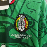 1998 Mexico Home Retro Long Sleeve Soccer Jersey