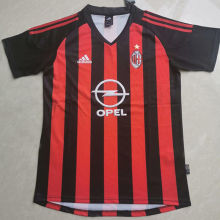 2002/03 AC Milan Home Retro Soccer Jersey