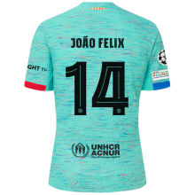 João Félix #14 BA 1:1 Third Blue Fans Soccer Jersey 2023/24 (UCL Font 欧冠字体) ★★