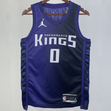 2023/24 Kings MONK #0 purple NBA Jerseys 热压