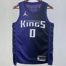 2023/24 Kings MONK #0 purple NBA Jerseys 热压