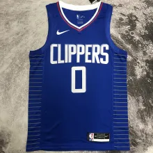 Clippers WESTBROOK #0 Blue NBA Jerseys