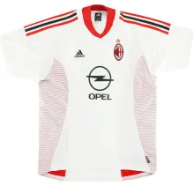 2002/03 AC Milan Away White Retro Soccer Jersey