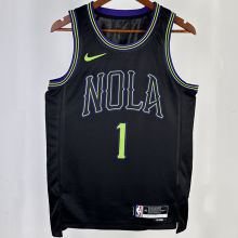2023/24 Pelicans WILLIAMSON #1 Black City Edition NBA Jerseys