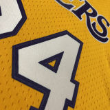 2008/09 Lakers BRYANT #24 Yellow Retro NBA Jerseys 热压