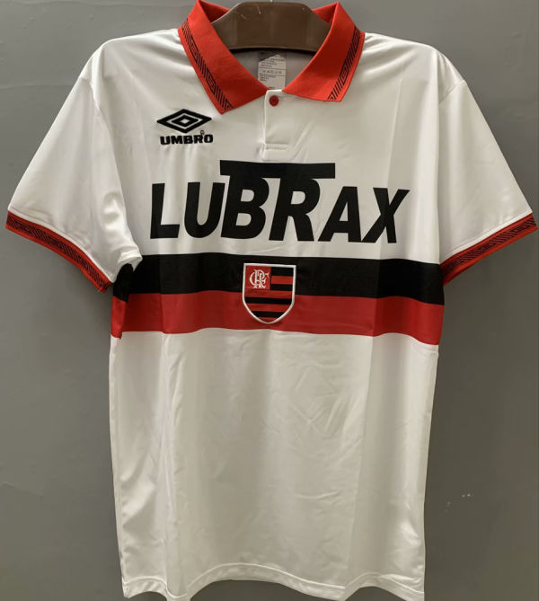 1994 Flamengo Away White Retro Soccer Jersey