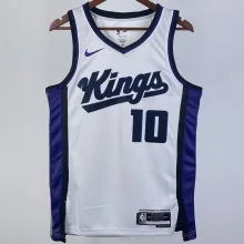 2023/24 Kings SABONIS #10 White NBA Jerseys 热压