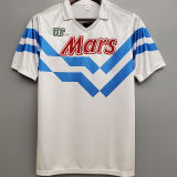 1988/89 Napoli Away White Retro Soccer Jersey