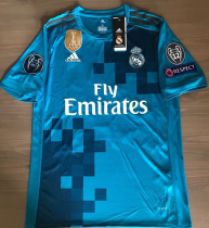 2017/18 RM Third Retro Soccer Jersey (Have All Patch 2017+12 全臂章)