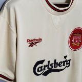 1996-97 LFC Away White Retro Soccer Jersey