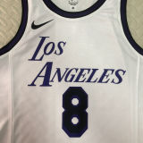 Lakers BRYANT #8 White City Edition NBA Jerseys
