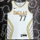 Mavericks DONCIC #77 White City Edition NBA Jerseys