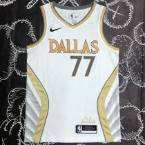 Mavericks DONCIC #77 White City Edition NBA Jerseys