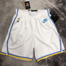 2023 Lakers White Retro NBA Pants