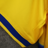 1999-00 Parma Home Yellow Retro Soccer Jersey