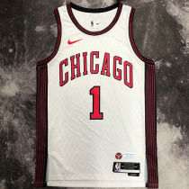 Bulls ROSE #1 White City Edition NBA Jerseys