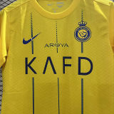 2023/24 Al Nassr 1:1 Quality Home Yellow Fans Soccer Jersey