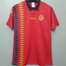 1994 Spain Home Red Retro Soccer Jersey