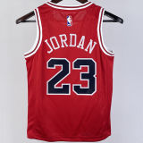 Bulls JORDAN #23 Red Kids NBA Jersey 热压