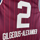 2024 ALL-STAR GILGEOUS-ALEXANDER #2 Red NBA Jerseys