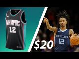 Grizzlies Morant #12 Black NBA Jerseys Hot Pressed