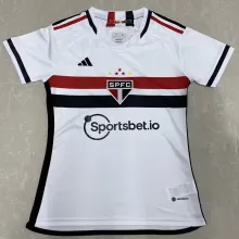 2023/24 Sao Paulo Home White Women Soccer Jersey