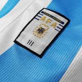 1998/99 Argentina Home Retro Soccer Jersey
