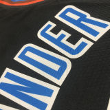 2023/24 KC Thunder GILGEOUS-ALEXANDER #2 Black City Edition NBA Jerseys