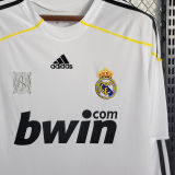 2009/10 RM White Home Retro Long Sleeve Jersey