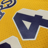 2007/08 Lakers BRYANT #24 Retro Yellow NBA Jerseys热压