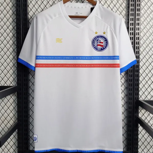 2023/24 Bahia Home White Fans Soccer Jersey