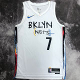 Nets DURANT # 7 White City Edition NBA Jerseys