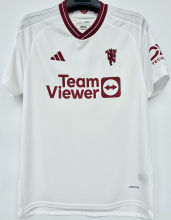 2023/24 M Utd 1:1 Quality Third White Fans Soccer Jersey