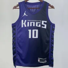 2023/24 Kings SABONIS #10 Purple NBA Jerseys 热压