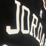 Bulls Jordan #23 Black NBA Jerseys Hot Pressed