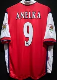 ANELKA #9 ARS Home Retro Jersey 1998/99 (Have Patch 带 1997-1998 金双臂章 FA Premier League Font 英超字体 ) ★★