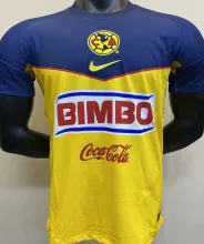 2011/12 Club America Home Yellow Retro Soccer Jersey