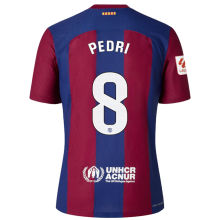PEDRI #8 BA 1:1 Quality Home Fans Jersey 2023/24 (LaLiga Font 西甲字体) ★★
