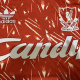 1989-1991 LFC Home Red Long Sleeve Retro Soccer Jersey