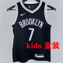 Nets DURANT #7 Bkacl Kids NBA Jersey 热压