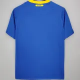 2010 Brazil Away Blue Retro Soccer Jersey