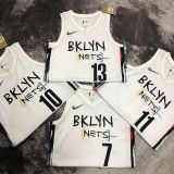 Nets DURANT # 7 White City Edition NBA Jerseys