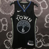 Warriors YOUNG #6 Black Grey NBA Jerseys
